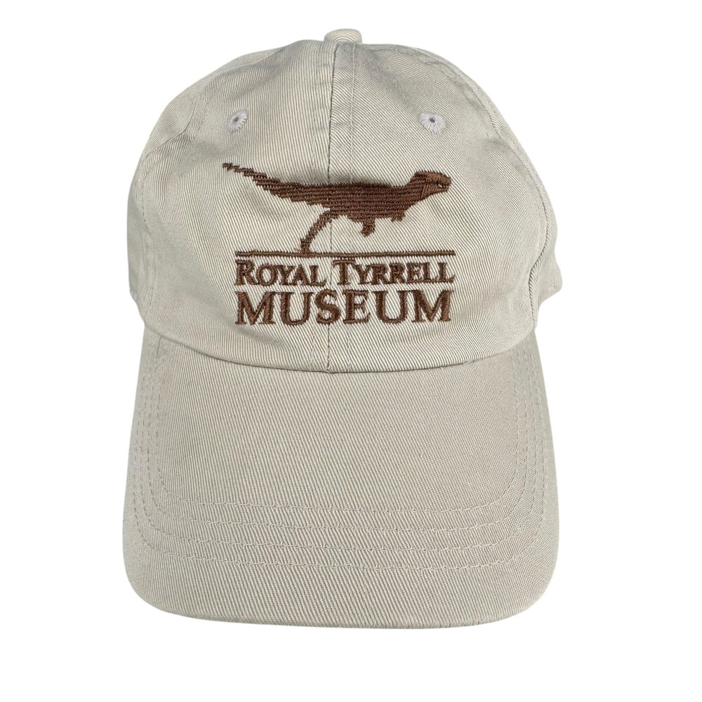 K&P Kids Royal Tyrrell Museum Dinosaur Embroidered Tan Baseball‎ Cap Hat WPB18Q